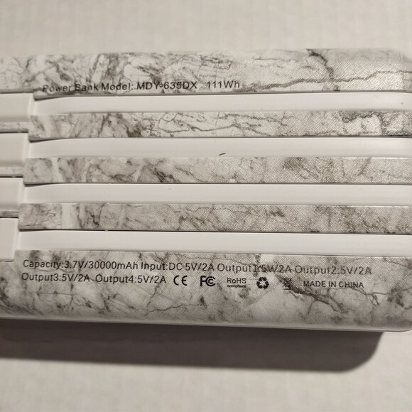 Letscom Solar Power Bank 26800mAh W/Built-In Cables & LED Light Portable Charger - Picture 7 of 9